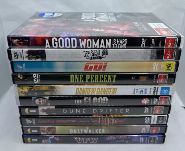 DVD Bundle Lot of 10 x Region 4 PAL Movies, Action, Sci-Fi Horror Free Postage