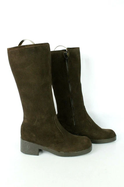 Bottes Fourrées Daim Marron T 37 / uk 4 TRES BON ETAT