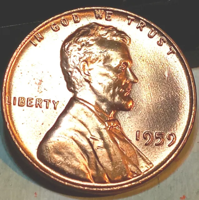 1959 P Lincoln Memorial Cent  Red BU Uncirculated Free Shipping