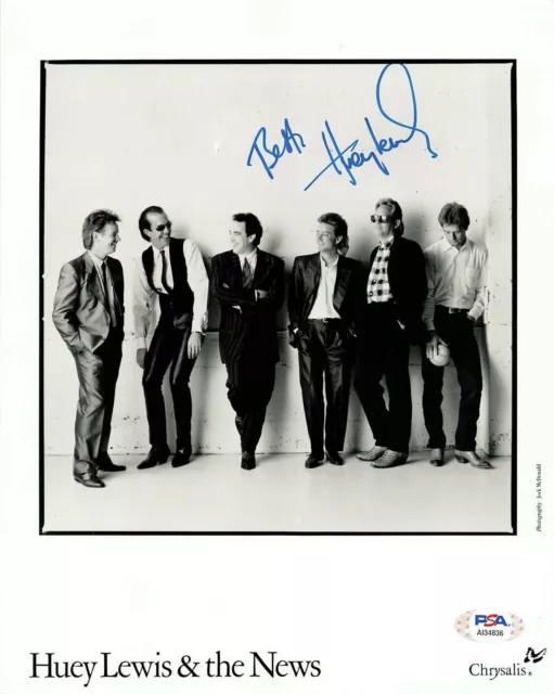 Huey Lewis & the News Signed Autograph 8 x 10 Photo reprint