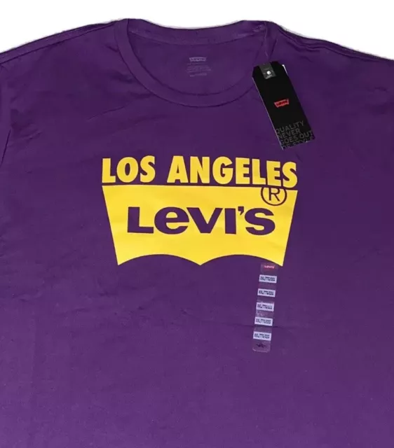 T-SHIRT HOMME 2XL XXL Levis Los Angeles violet neuf Lakers EUR 11,90 -  PicClick FR
