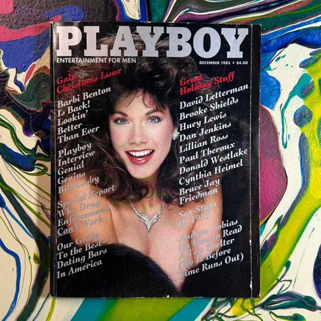 PLAYBOY MAGAZINE DECEMBER 1985, Carol Ficatier Playmate w/ Barbie