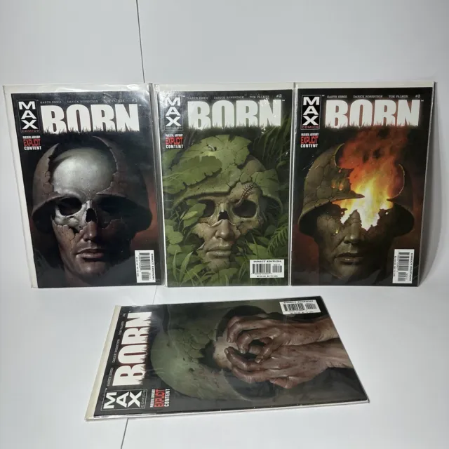 Born #1-4 (2003) - Marvel MAX Comics Lot - Complete Mini-Series - Punisher Mint
