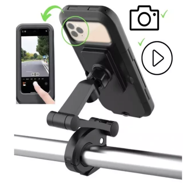 Waterproof Bicycle Bike Motorcycle Handlebar Mount Holder Case For Mobile Phone