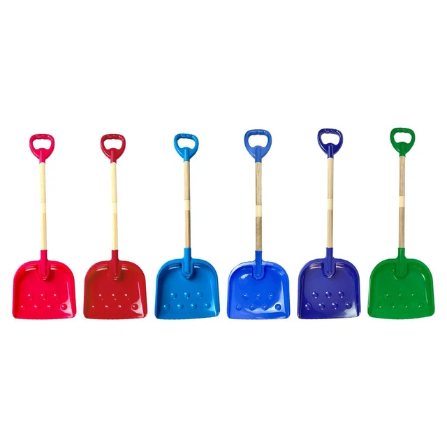 Pelle Enfant 30 Cm - Métal Et Manche En Bois, Colorée, Pour Bac à Sable, Plage Ou Jardin
