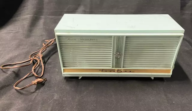 Pistacchio Verde Blaster Doppio Altoparlante 1959 TRUETONE Modello 2857 Am Tubo