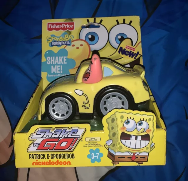 FISHER-PRICE NICKELODEON Shake N’ Go Patrick and Spongebob Car 2012 Brand New