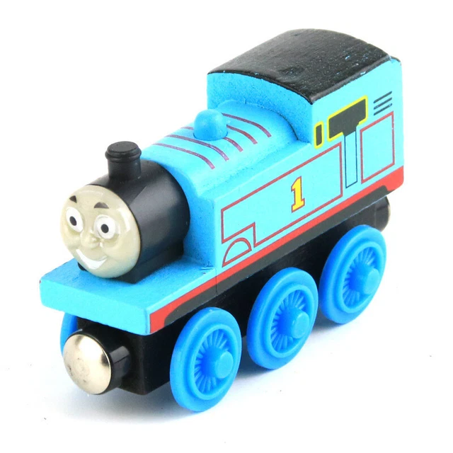 VINTAGE BLUE #1 Thomas The Tank Engine Friends Train Car Wooden ...