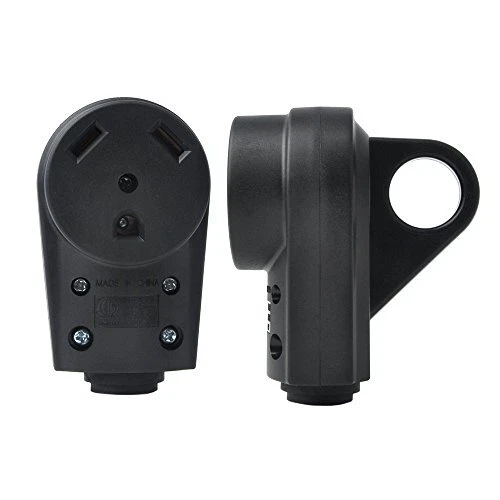 Leisure Cords 30 AMP Female RV Receptacle Plug Electrical Plug Adapter with H...