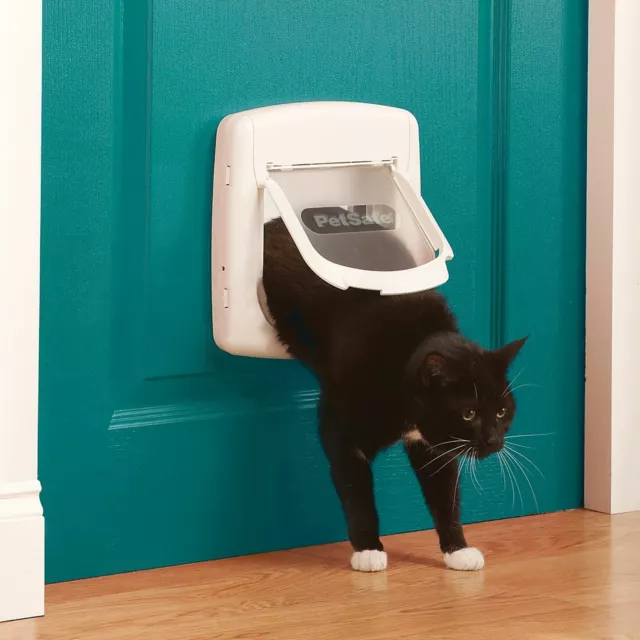 Cat Flap Petsafe Staywell Deluxe 4 Way Locking Cat Door Manual Magnetic Catflap 3