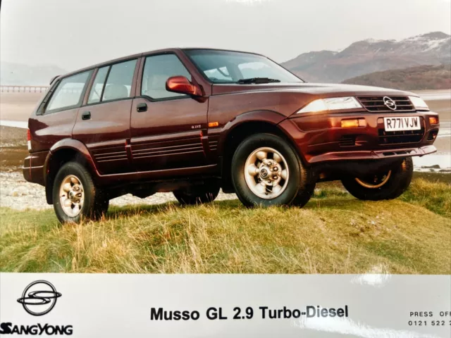 The Ssangyong Musso GL 2.9 TD Car Promo Press Release Sales Photo Frameable