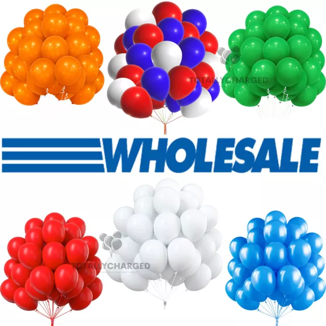 WHOLESALE BALLOONS 100-5000 Latex BULK PRICE JOBLOT Quality Any Occasion BALLONS