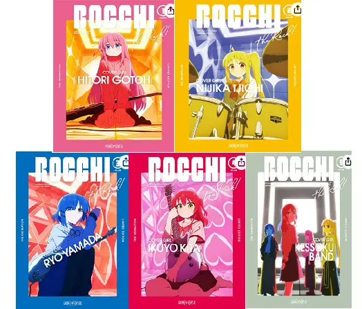 BOCCHI THE ROCK ! Vol.1~Vol.5sets Blu-ray Booklet Soundtrack Japan  new lot