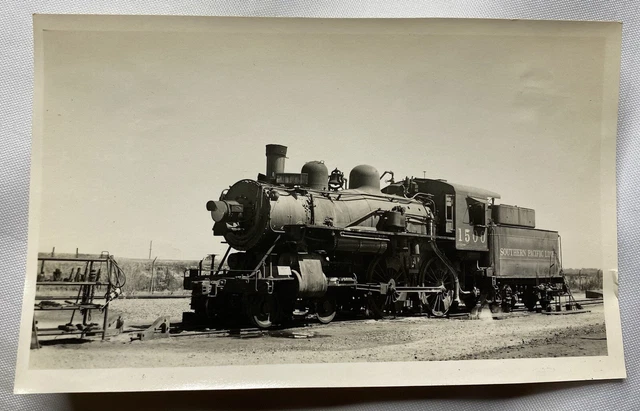 Vintage Photograph From 1942 Locomotive Train 1500 Southern Pacific Lines Fresno