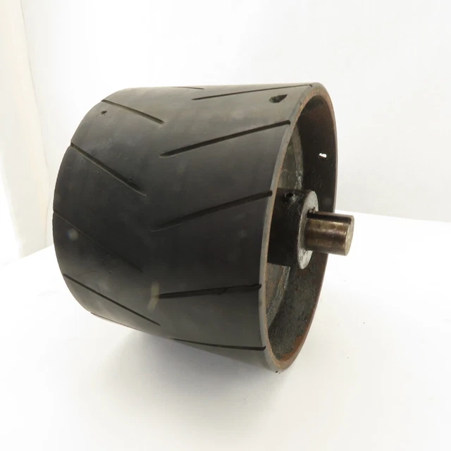 8-3/4" OD Lagged 6-1/4" Face Conveyor Drum Roller Pulley 1-1/4" Keyed Shaft