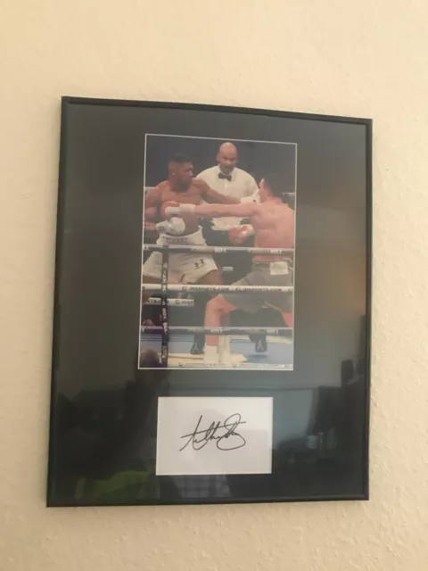 Anthony Joshua vs Wladimir Klitschko – Photo with Autograph - COMES WITH COA