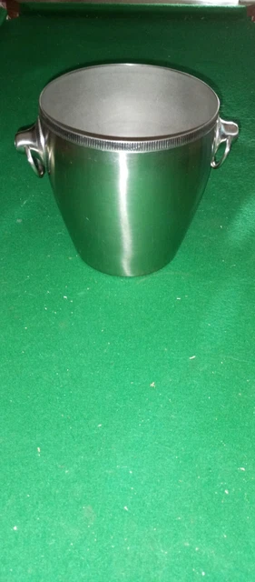 Seau à champagne, Seau à glace Letang Remy en inox, acier inoxydable. Circa 1970