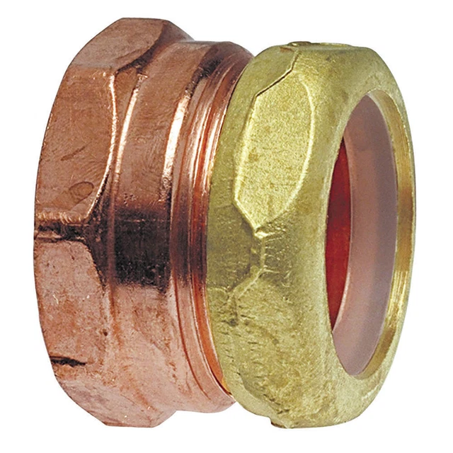 NIBCO 9037 11/2X11/2 Adapter,Wrot Copper,1-1/2" Tube,FxSJ