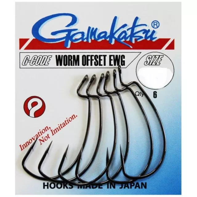 Spro Gamakatsu WORM Offset EWG  Wurmhaken Drop Shot Angelhaken