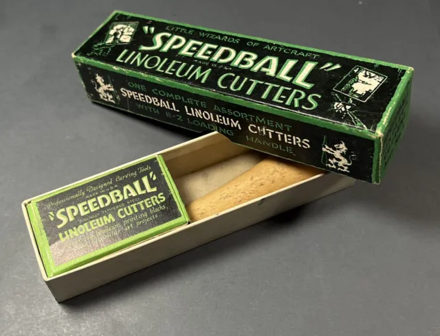 Speedball Linoleum Cutters Little Wizards of Artcraft • NOS Antique Original