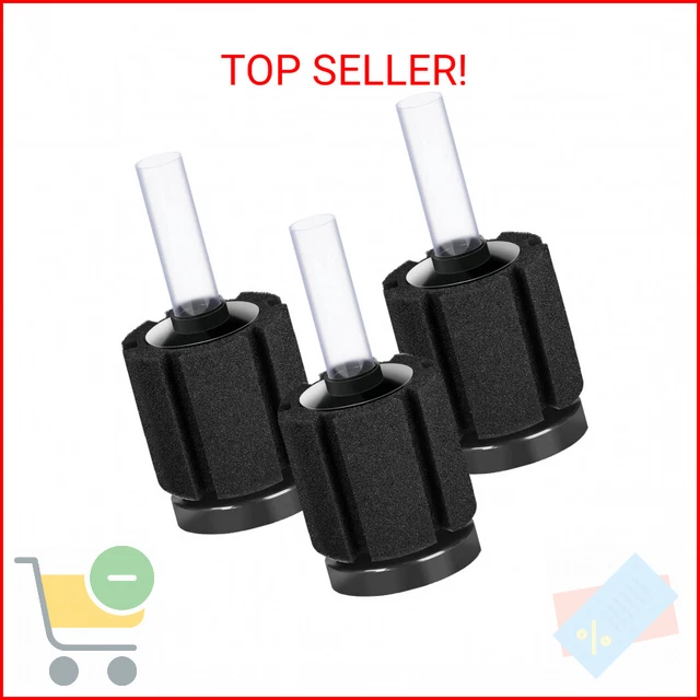 3 Pack Aquarium Bio Sponge Filter Breeding Fry Betta Shrimp Nano Fish Tank (Smal