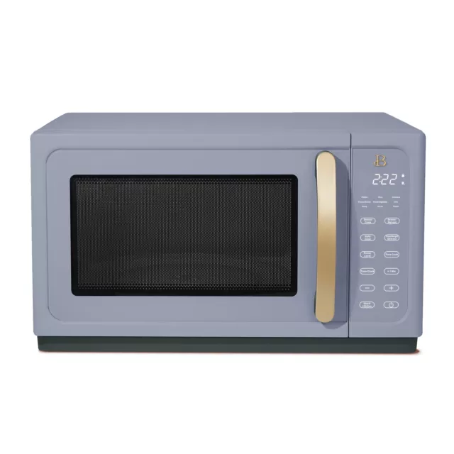 1.1 Cu ft 1000 Watt, Sensor Microwave Oven, Cornflower Blue by Drew Barrymore