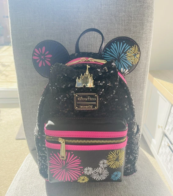 LOUNGEFLY MINNIE MOUSE Main Attraction Disney Fireworks Bag  display picture 1
