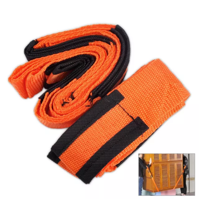 2x Lifting Moving Strap Heavy Duty Carry Belt Appliance Sofa Furniture Lift Rope