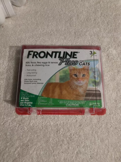 FRONTLINE Plus Flea and Tick Treatment for Cats and Kittens - 3 Doses