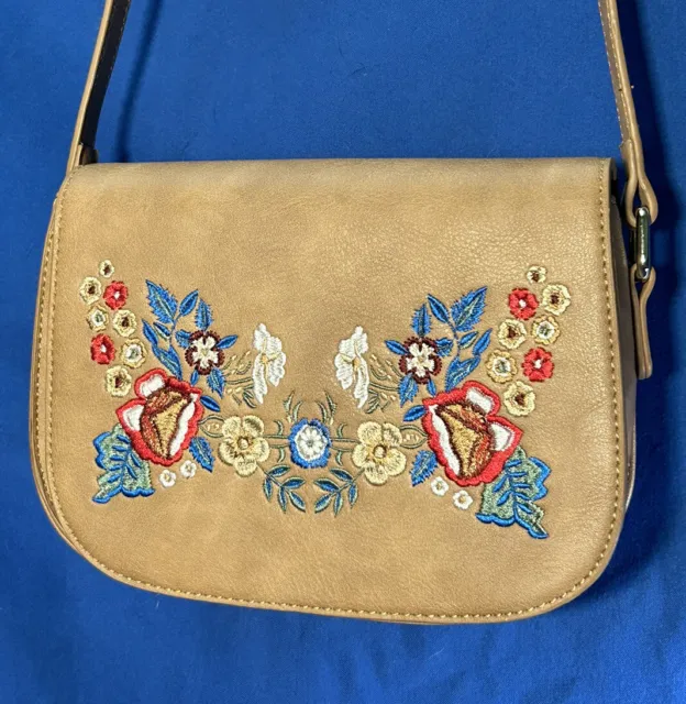 Women's Francesca's Embroidered Crossbody Bag, One Size - NWOT