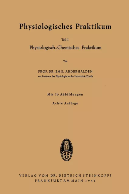 Physiologisches Praktikum | Buch | 9783798500037