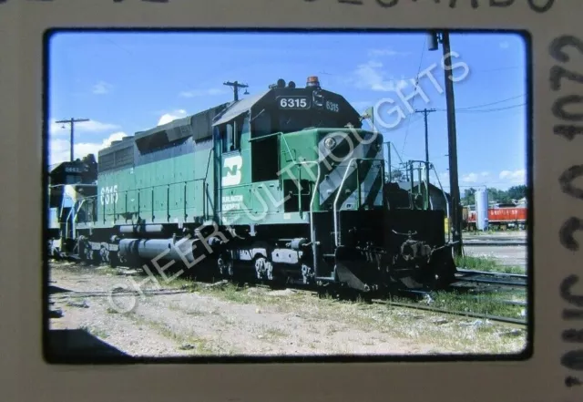 Original '72 Kodachrome Slide BN Burlington Northern 6315 SD40 Denver, CO  33M30