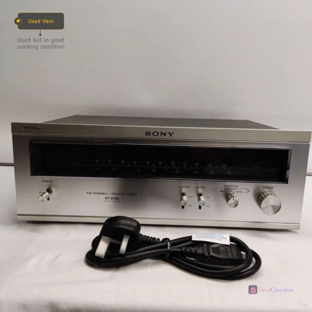 SONY ST-5150 FM Stereo Solid State Fm Am Hi-Fi Analog Tuner Retro