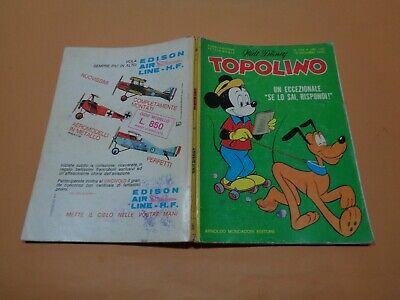 Topolino N° 785 Originale Mondadori Disney Molto Buono 1970 Bollini + Cedola