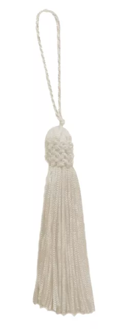 Offwhite 3" Chainette Tassels Ivory [Set of 10]