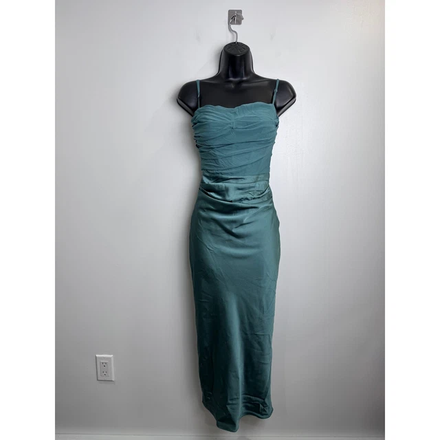 teia forest draped corset midi dress HOUSE OF CB Sky Blue SB8181A Womens Size XS £97.11 Size in EURO (Note - These shoes match the size chart, but if your feet are wide, it's best to choose a size larger):41 How To Wear Camo Aerie Corset Midi Dress Satin midi known for its eveningwear