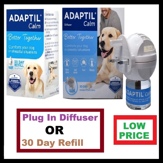 ADAPTIL Calm Plug In Diffuser OR 30 Day Refill 48ml Dog Calming Remedy Fast UK