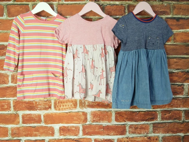 Girls Bundle Aged 2-3 Years Next M&S Party Summer Dresses Unicorn Striped 98Cm