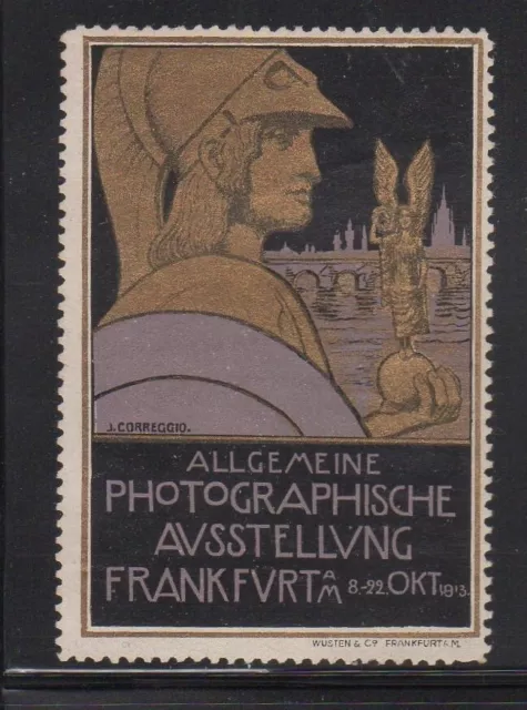 German Advertising Stamp- 1913 Frankfurt Photographic Exposition- NG