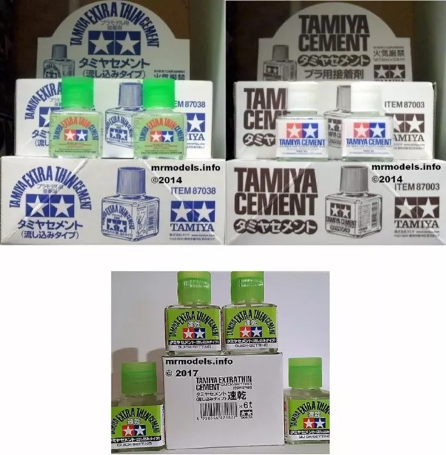 Tamiya Cement / Tamiya Extra Thin Cement / Tamiya Quite Setting Extra Thin New