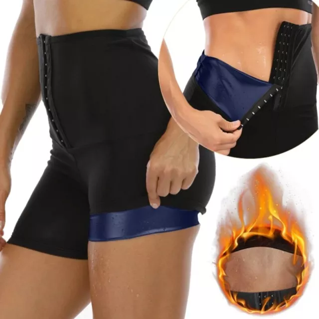 Damen Sauna Sporthose Abnehmen Hosen Laufhose Hot Thermo Sweat Schwitzhose Hosen