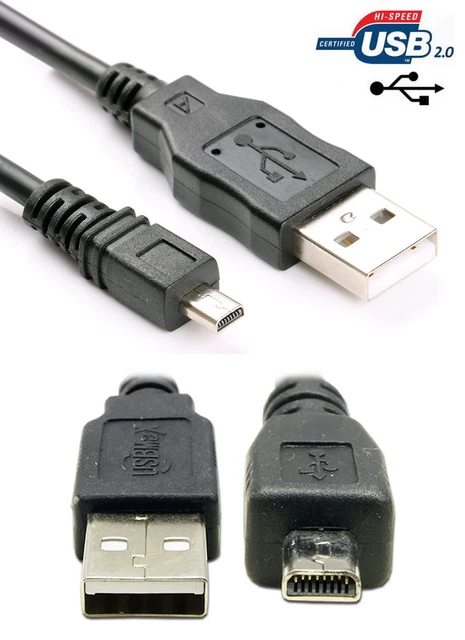 USB Data Cable Nikon Coolpix 4800 5200 5600 5900 7600 7900 8400 8800 P1 P2 P3 P4