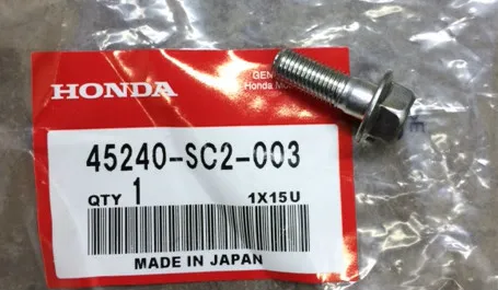 Genune OEM Honda Rear Brake Caliper Pin Mounting Bolt (8X22)(qty 2)