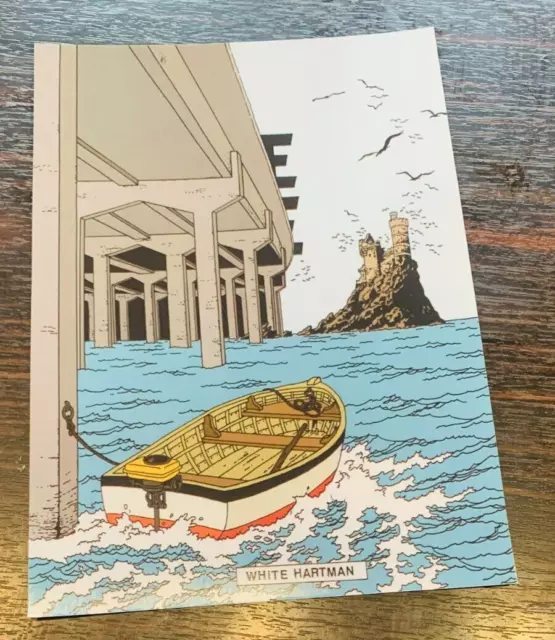 Ex Libris Tintin  Hommage Herge  20X15 Pastiche L'ile Noire