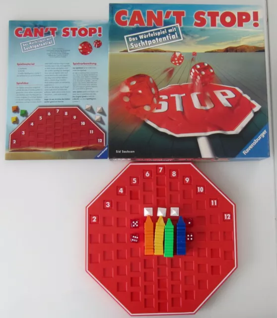 Casi como Nuevo : Can`T Stop! La Segunda Edición De Ravensburger! 100% Completo