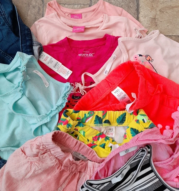 NEXT.M&S.Girls Summer Clothes Bundle Age 3-4 Yrs.Disney Princess Tops.Shorts.💕 11