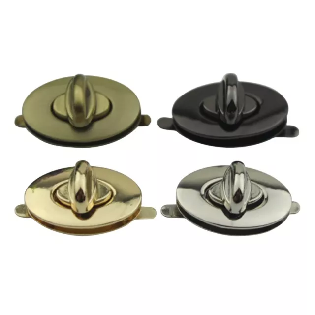 Metal Oval Clasp Turn Lock Twist Locks for DIY Handbag Bag Purse Hardware