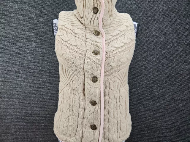 Jack BB Dakota Women's Beige Vest Size Medium