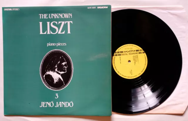 LP Hungaroton The Unknown LISZT Piano Pieces 3 JENO JANDO