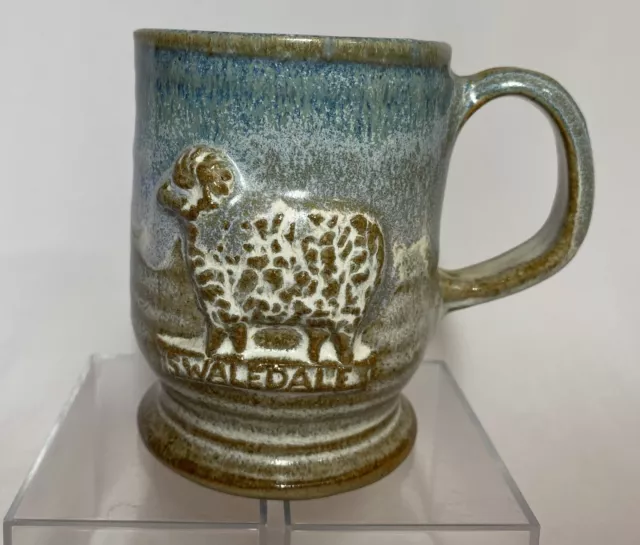 Swaledale Ram Sheep Studio Pottery Mug Glazed Jenny Harper  Blacktoft